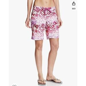 Kanu Surf OceanSide Purple Floral Board Shorts Women's Size 2 NWT